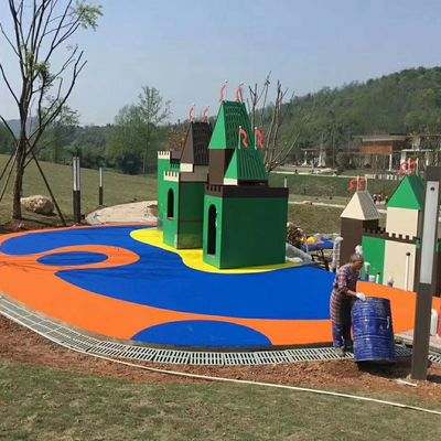 Dobra cena Kreatywne podłogi z gumy EPDM z czerwonym, niebieskim, żółtym kolorem tęczy online