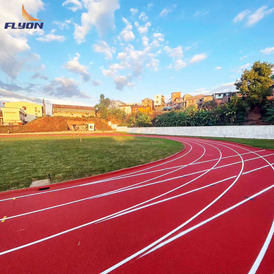 Dobra cena Łatwe zainstalowanie gumowe tory biegowe do biegania PU wiążący do EPDM online