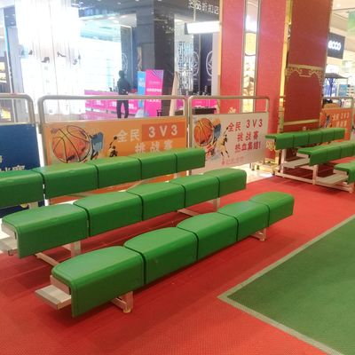 3 rzędy Zewnętrzne metalowe trybuny na place zabaw Sale gimnastyczne Boisko sportowe
