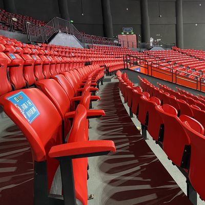 Dobra cena Siedziska stadionowe o wysokości 45 cm z metalową konstrukcją trybuny i 5-letnią gwarancją na trwałe siedzenia stadionowe online