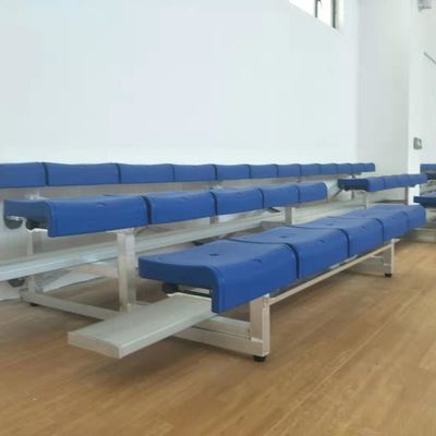 3-rzędowe trybuny piłkarskie z aluminiowym siedziskiem z plastikowym siedziskiem kubełkowym