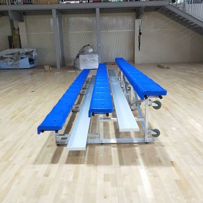Aluminiowe zewnętrzne metalowe trybuny 3 rzędy z siedzeniami na boisko treningowe