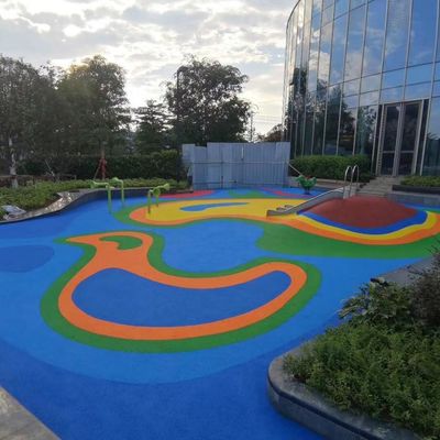 Granulat gumowy EPDM w kolorach tęczy do podłóg kolorowych w basenie
