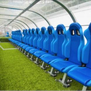 Dobra cena Stadion szkolny Ławka piłkarska z osłoną ze stali ocynkowanej online