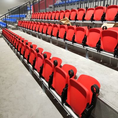 Siedziska stadionowe z tworzywa PP z możliwością dostosowania koloru i 5-letnią gwarancją dla łatwego montażu 435x552x782mm