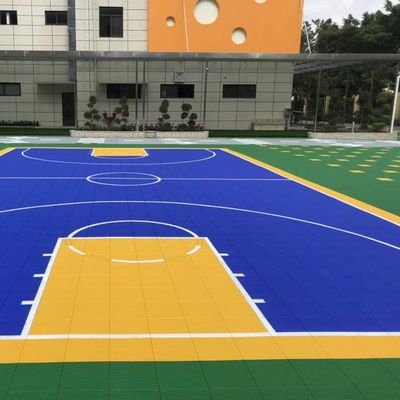 Dobra cena Powierzchnie zewnętrzne Czerwone płytki PP Podłogi sportowe grubość 15 mm Z kartonowym opakowaniem online