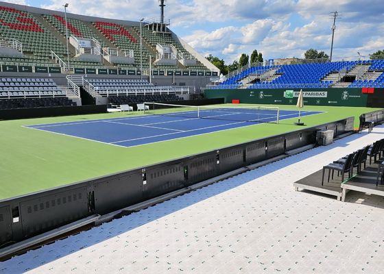 Odporne na ogień tymczasowe przenośne systemy podłogowe z ograniczoną konserwacją