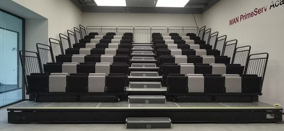 Zastosowana szerokość i wysokość wyciągające się siedzenia bleacher łatwa instalacja gwarantowana