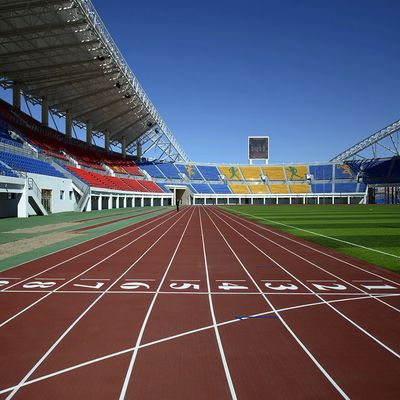 Dobra cena Wytrzymałość Atletyczne tory biegowe Gładka powierzchnia 6 mm 400 mm Długość odporna na błysk Kolor dostosowany online
