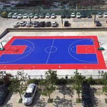 Wpływ polipropylen kopolimeru PP płytki podłogowe sportowe dla kolorowych terenów wewnętrznych