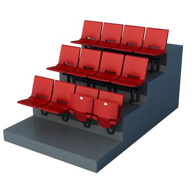 HDPE/PP Stacjonarne krzesło na stadionie - Anty-aging, anty-UV, ognioodporne siedziska wewnątrz lub na zewnątrz
