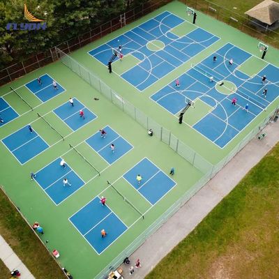 Dobra cena 3mm Kryształowy piasek Akrylowy powłoka Roll Instalacja Pickleball Court Mat online