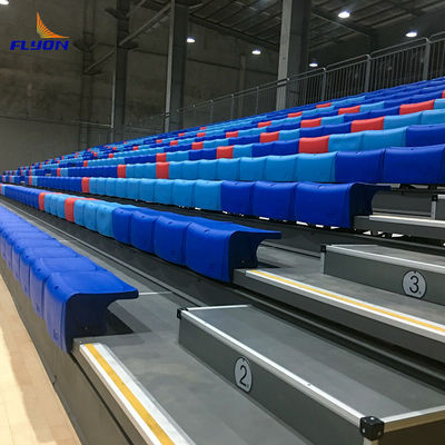 Srebrne wyciągające się siedzenia na bleacherze do łatwej instalacji i dostosowania