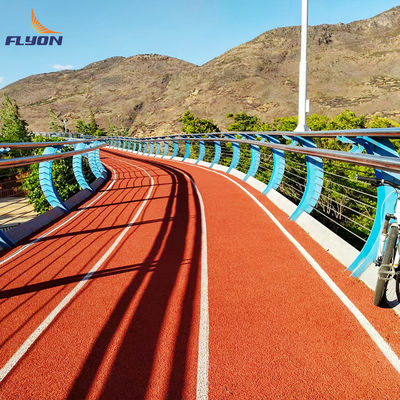 Dobra cena Sportowa trasa biegowa zewnętrzna Materiał gumowy Atletyczna trasa biegowa Pu wiążący dla trasy tartanowej online