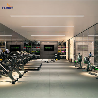 Przeciwpoślizgowa gumowa podłoga dla siłowni Placów zabaw 15-45 cm grubości