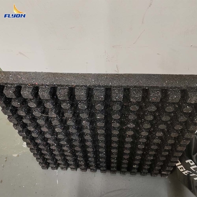 Dobra cena Z recyklingu Gumy Gym Mat 61x61x6cm Czarny Czerwony Zielony Błękitny Dostosowany online