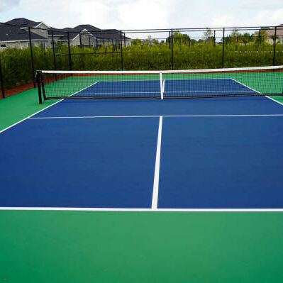 Dobra cena Standardy UE 44 * 20ft Przenośny podkładek do gry w pickleball z antypoślizgową powierzchnią i indywidualnym malowaniem linii online