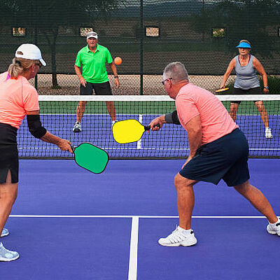 Dobra cena Przenośna, antypoślizgowa, trwała mata i rolka do gry w pickleball do profesjonalnej gry online